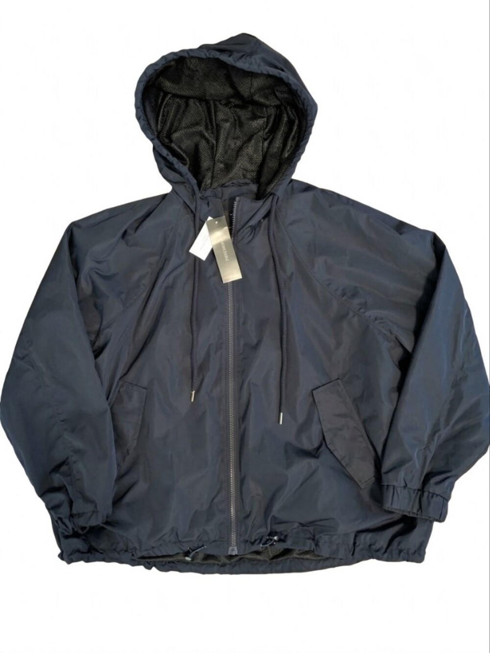 NWT Banana Republic Hooded Sport Windbreaker Jacket XXS Navy Water Resistant